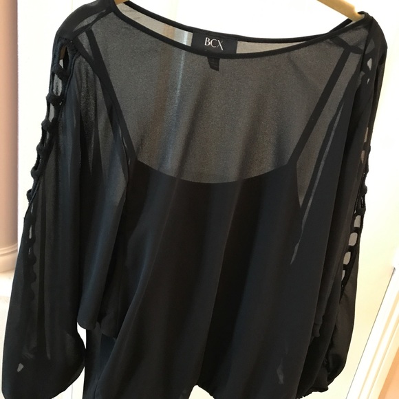 BCX black pleasant style blouse - Picture 8 of 8